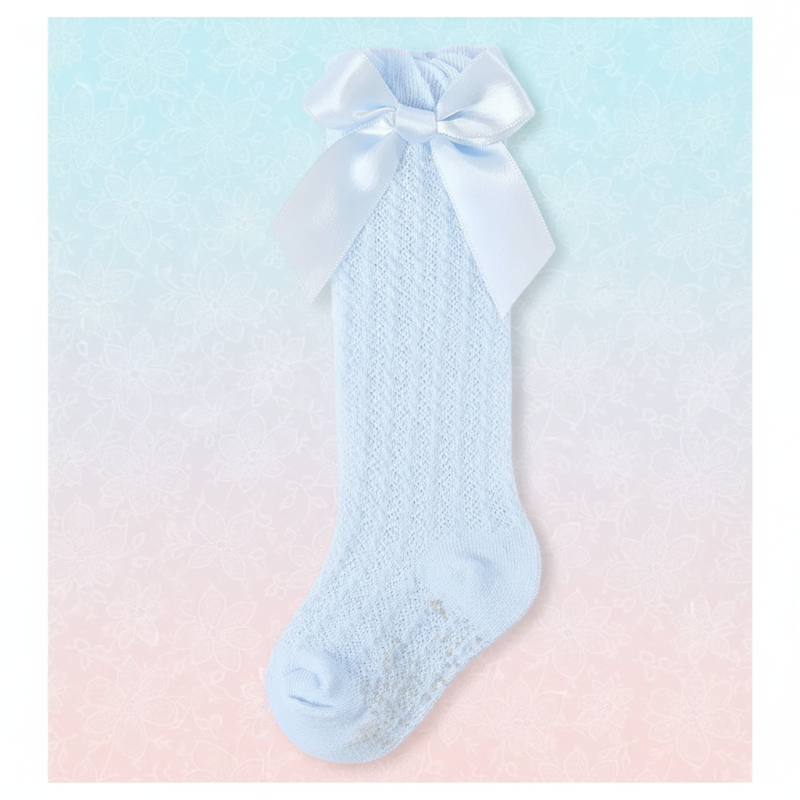 LittleCharm – Delicate ed eleganti – Calzettoni da bambina con fiocco
