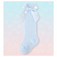 Thumbnail for LittleCharm – Delicate ed eleganti – Calzettoni da bambina con fiocco