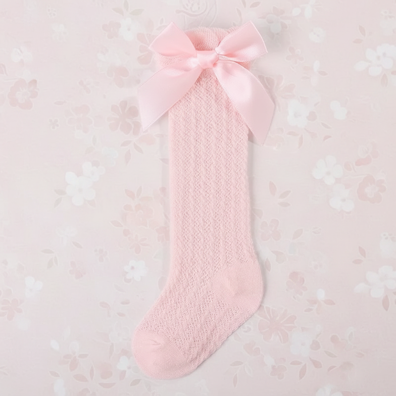 LittleCharm – Delicate ed eleganti – Calzettoni da bambina con fiocco