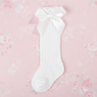 Thumbnail for LittleCharm – Delicate ed eleganti – Calzettoni da bambina con fiocco