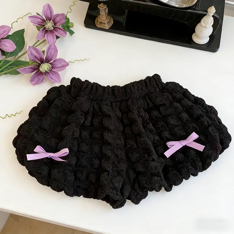 LovelyBloom – Morbidi e carini – Pantaloncini da bambino con volant e fiocco