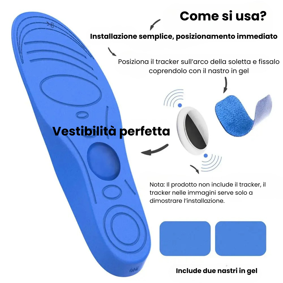 SafeSteps – La pace della mente per chi è in movimento - Soletta Airtag