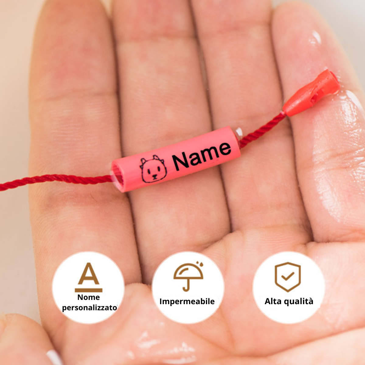 TagBuddy – Sicuro e personale – Etichetta personalizzata con nome