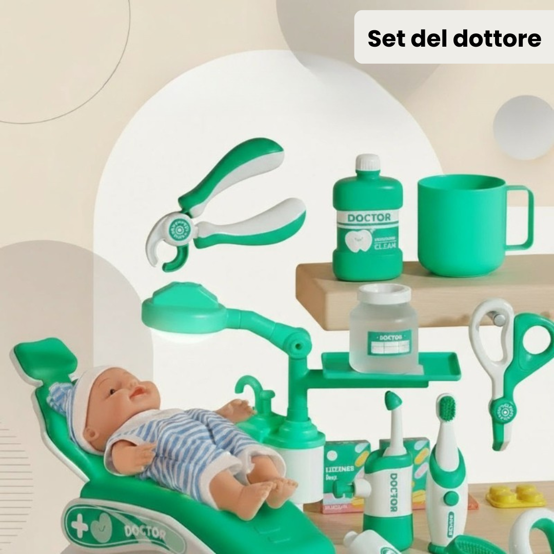 MedJoy – Educativo e interattivo – Set da gioco medico e dentista