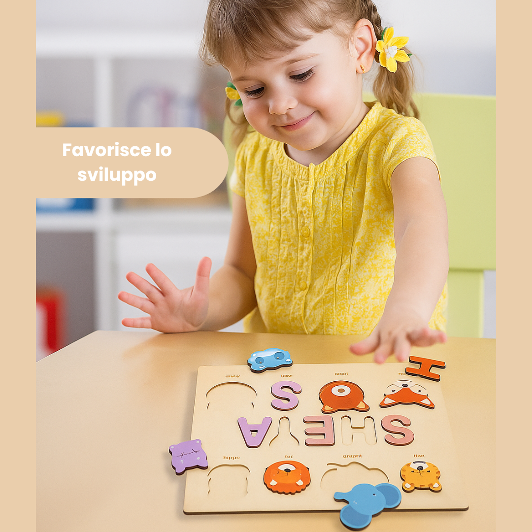 Woods™ - Una tavola con il tuo nome! - Puzzle con lettere
