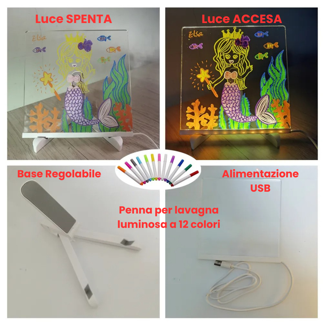 Drawing Light™ - Storie luminose - Lavagna da disegno illuminato