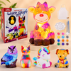 MiniCrafters – Creatività e apprendimento – Set di colori per dipingere animali su lampade fai da te