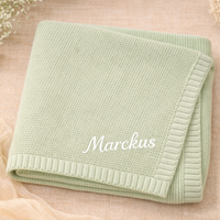 Thumbnail for Personalized Baby Blanket – Morbida e unica – Coperta in cotone personalizzata con ricamo