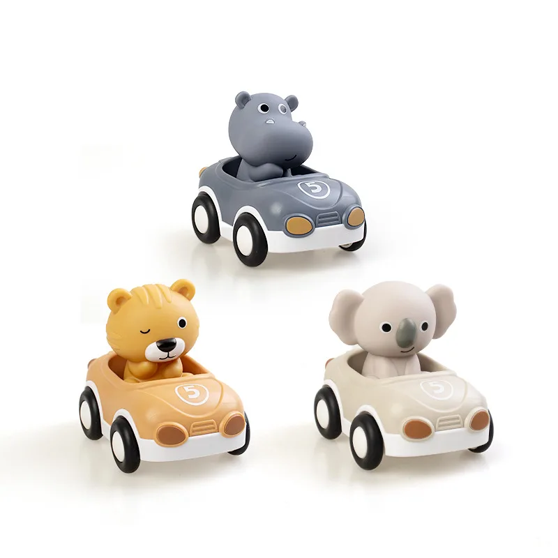 AnimalRide – Divertente e carino – Auto con animaletti in silicone (3 pezzi)