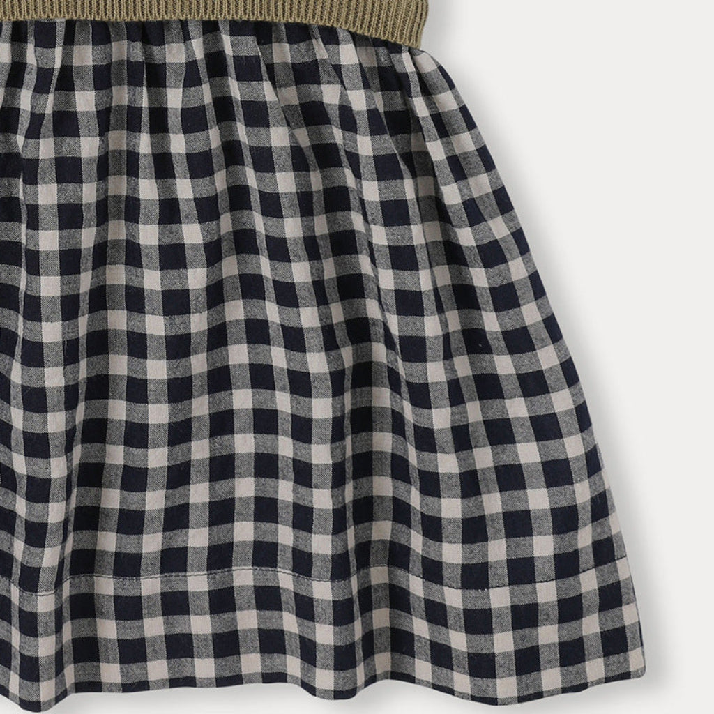 Plaid Patchwork Dress – Alla moda e leggera – Abito a quadri