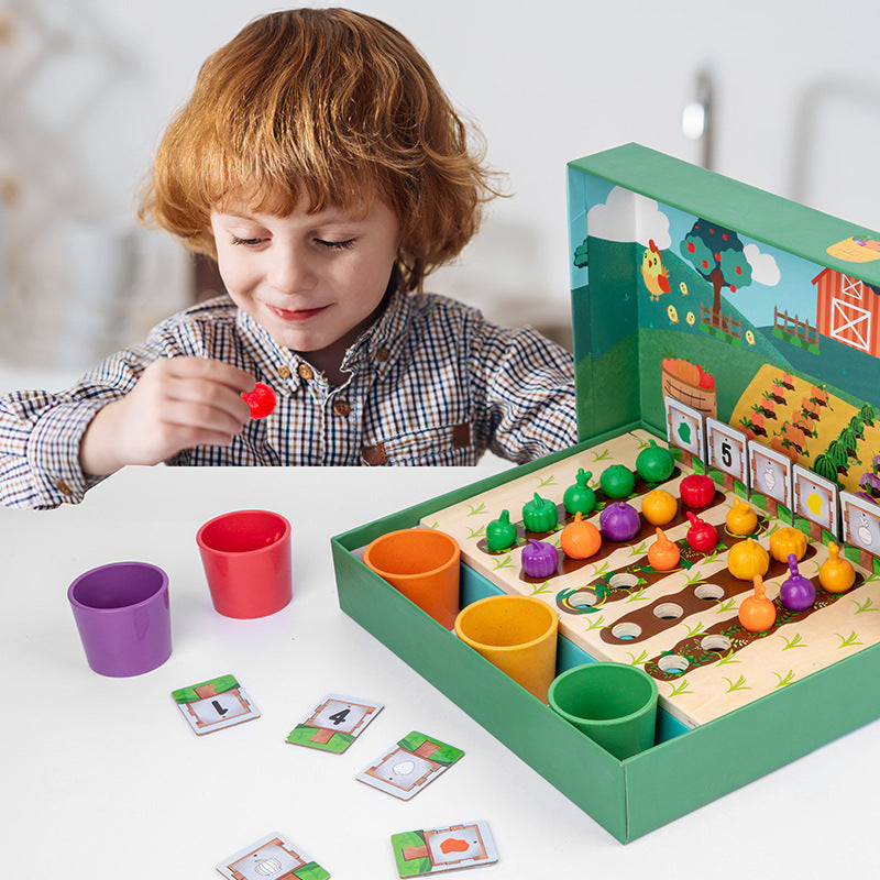 EduFarm – Apprendimento ludico - Gioco Montessori di conteggio e colorazione per bambini
