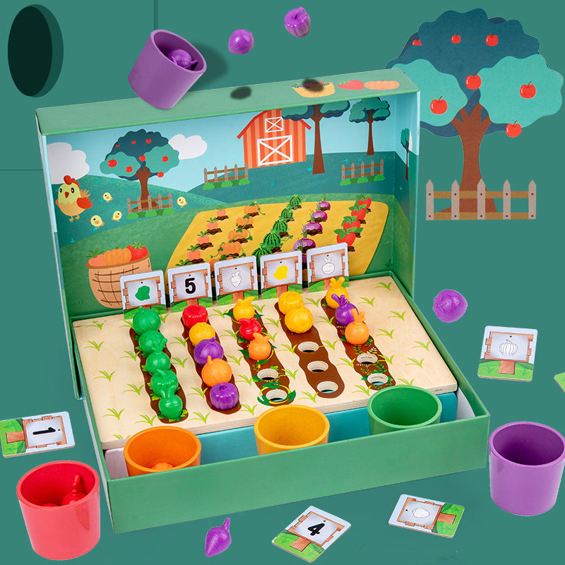 EduFarm – Apprendimento ludico - Gioco Montessori di conteggio e colorazione per bambini