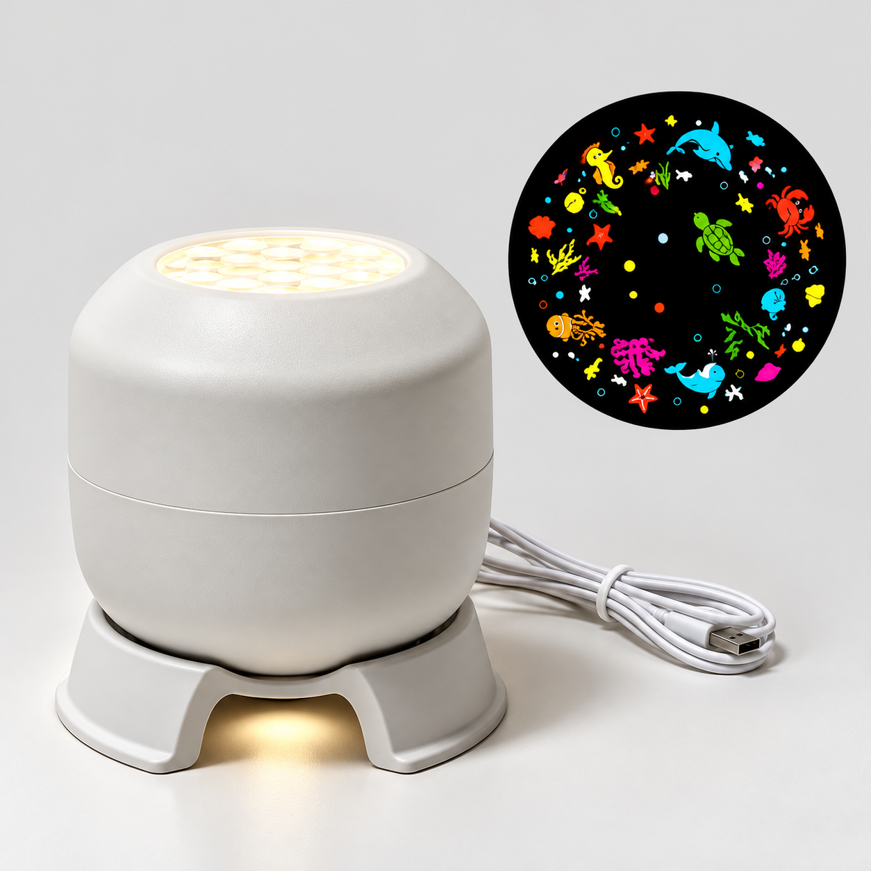 FrostyLight – Magico e suggestivo – Lampada rotante per proiettore (Natale e Halloween)