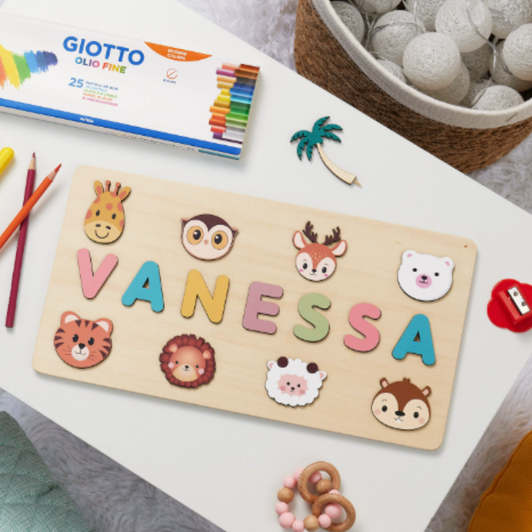 Woods™ - Una tavola con il tuo nome! - Puzzle con lettere