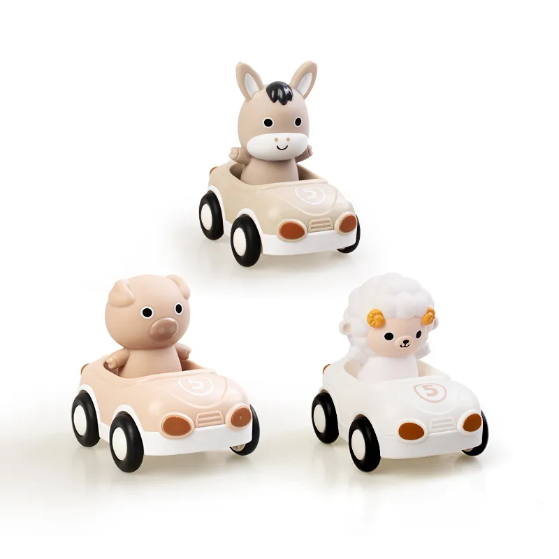 AnimalRide – Divertente e carino – Auto con animaletti in silicone (3 pezzi)