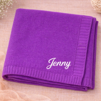 Thumbnail for Personalized Baby Blanket – Morbida e unica – Coperta in cotone personalizzata con ricamo