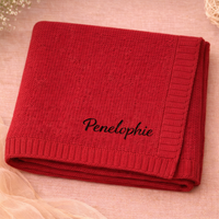 Thumbnail for Personalized Baby Blanket – Morbida e unica – Coperta in cotone personalizzata con ricamo