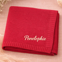 Thumbnail for Personalized Baby Blanket – Morbida e unica – Coperta in cotone personalizzata con ricamo