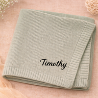 Thumbnail for Personalized Baby Blanket – Morbida e unica – Coperta in cotone personalizzata con ricamo