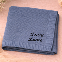 Thumbnail for Personalized Baby Blanket – Morbida e unica – Coperta in cotone personalizzata con ricamo