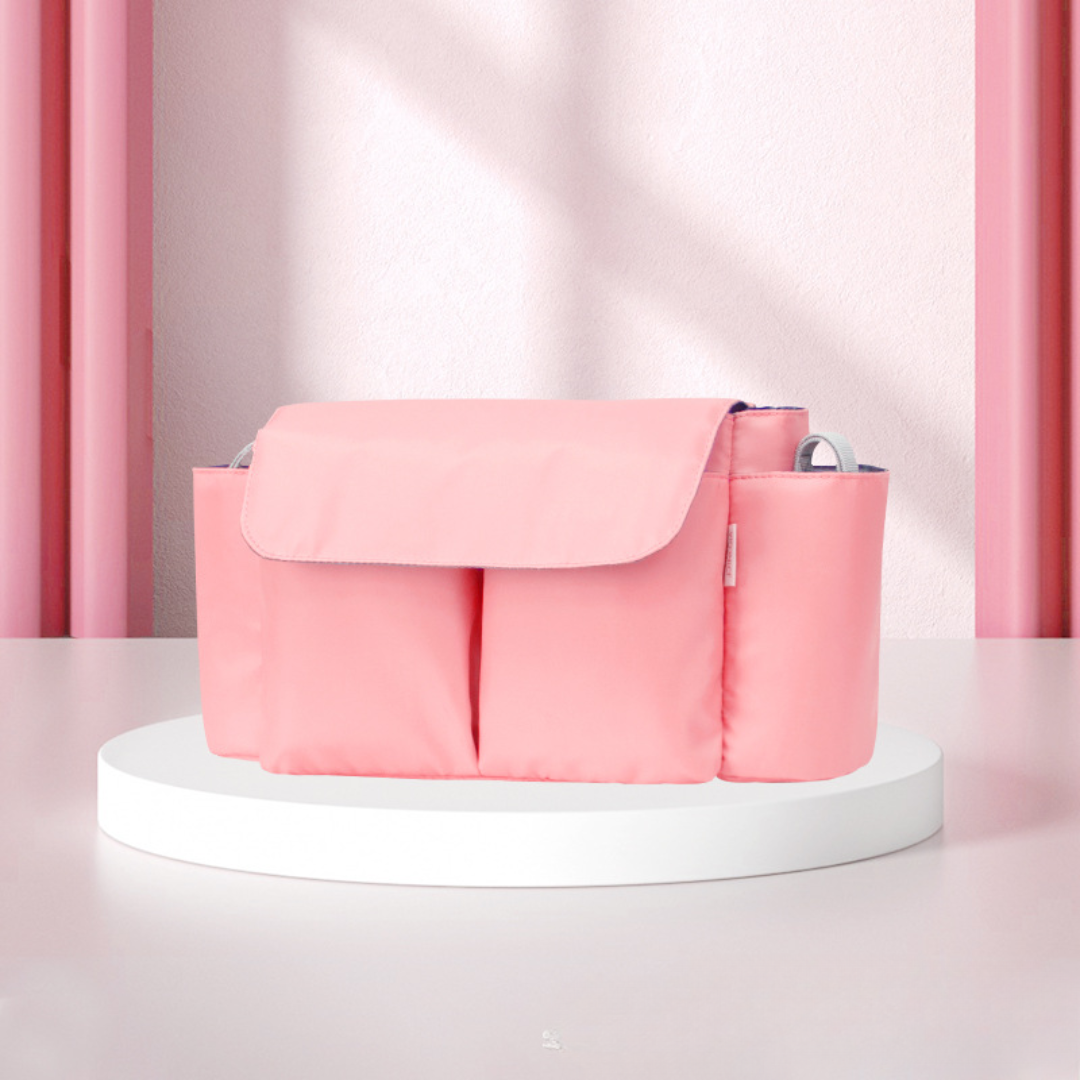 ToddlerOrganizer – Idrorepellente e capiente – Organizer per passeggino con portabottiglie