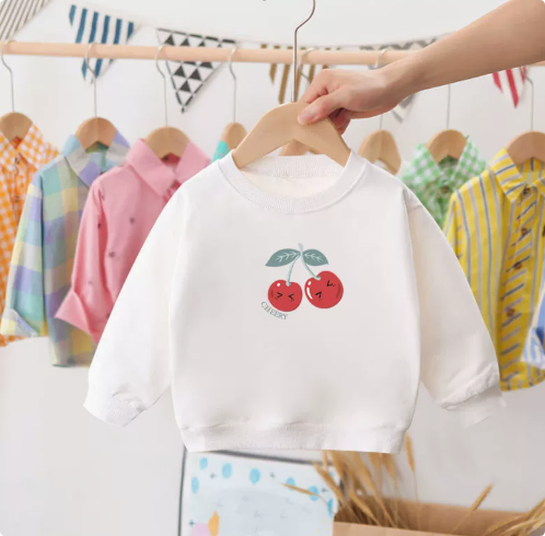 Mini Fashion™ - Felpa con stampa ciliegie per bambini