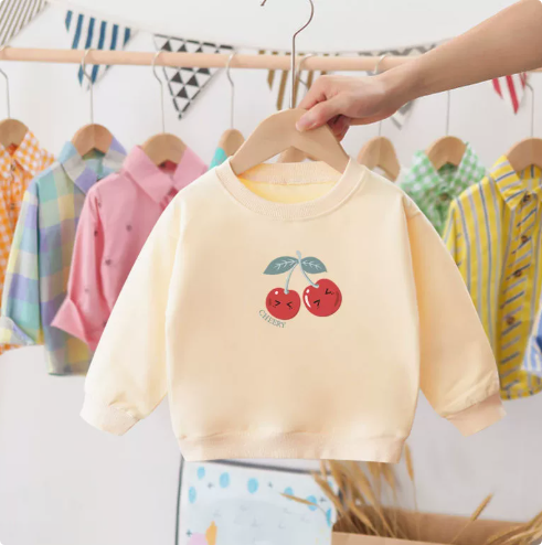Mini Fashion™ - Felpa con stampa ciliegie per bambini