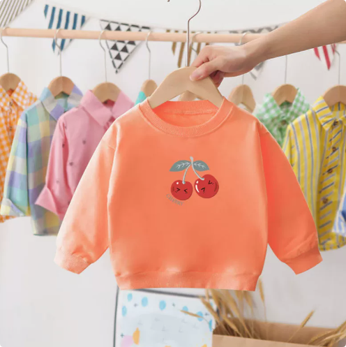 Mini Fashion™ - Felpa con stampa ciliegie per bambini