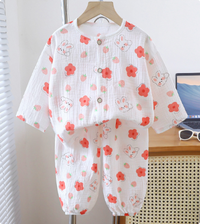 Thumbnail for Mini Fashion™ - Materiale traspirante - Pigiama in lino per bambini