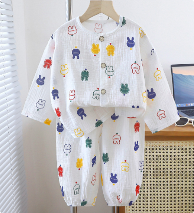 Mini Fashion™ - Materiale traspirante - Pigiama in lino per bambini