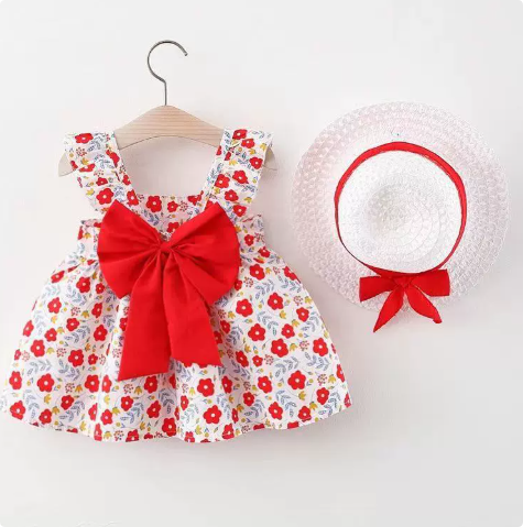 Mini Fashion™ – Dolce ed estivo – Abito da frutta (include cappello di paglia GRATUITO)