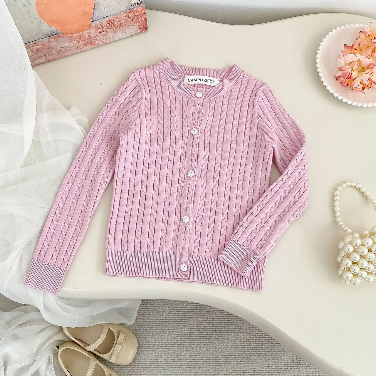 CozyBelle – Elegante e caldo – Cardigan lavorato a maglia con bottoni