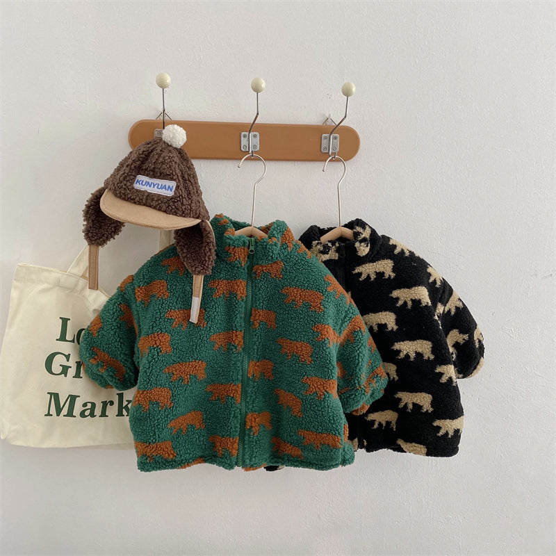 Mini Fashion™  – Extra morbido e caldo – Gilet in pile con orsi