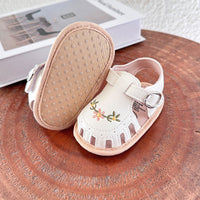 Thumbnail for TinyPetals – Comfort e stile – Sandali per neonati con ricamo floreale