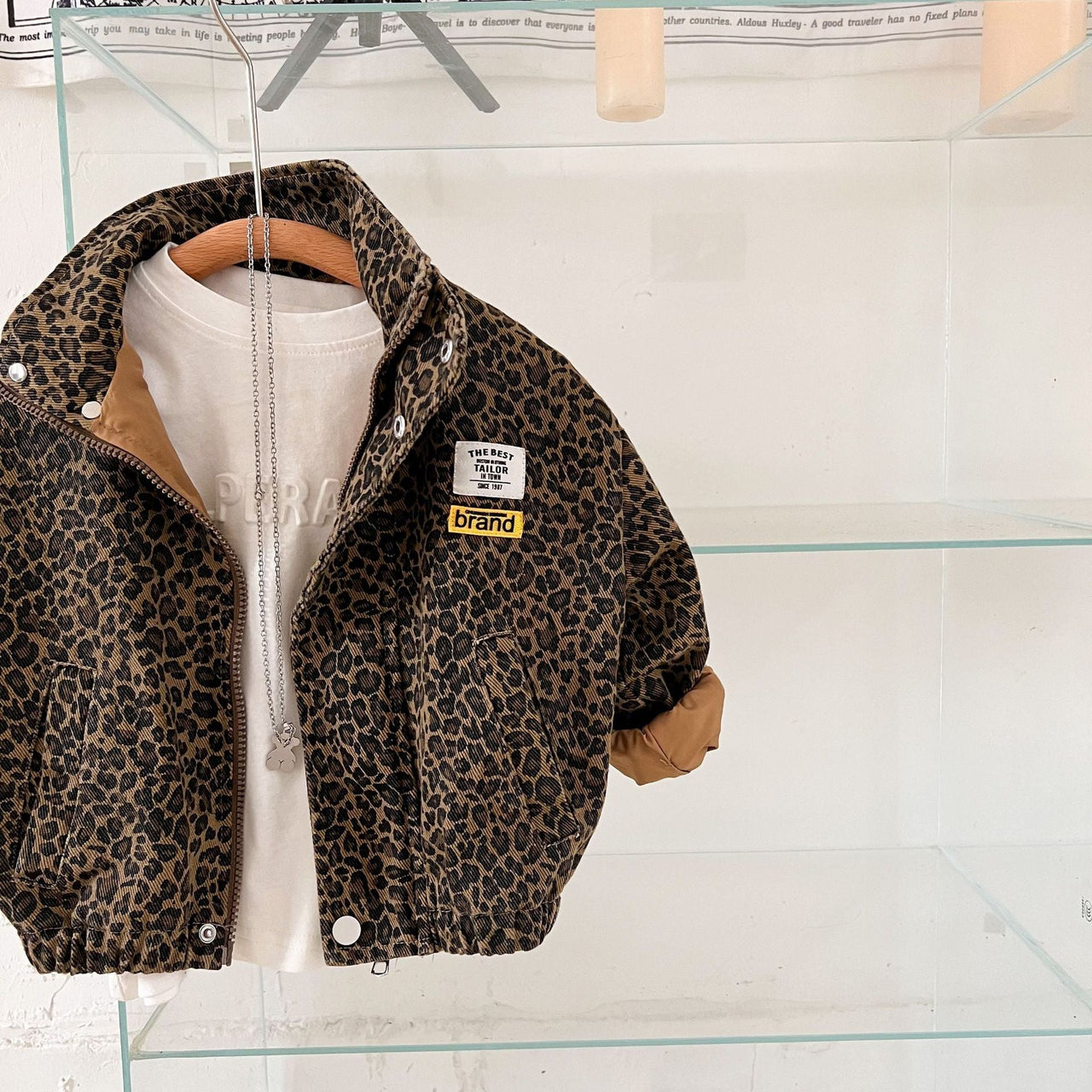 Mini Fashion – Robusto e confortevole – Giacca con stampa leopardata