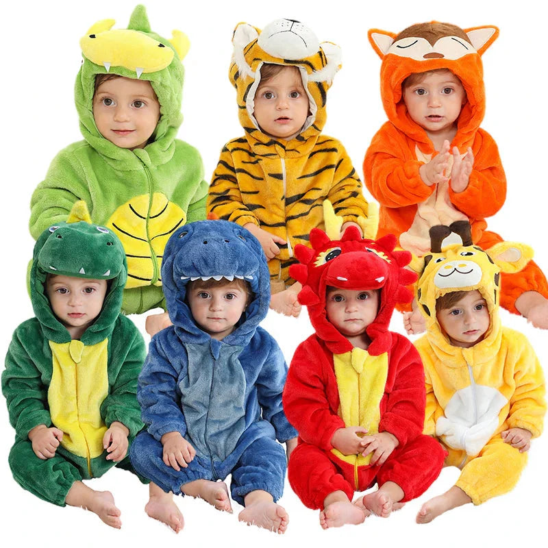 Mini Fashion - Sostenibile e lavabile - Tutina con animali (0-24 mesi)