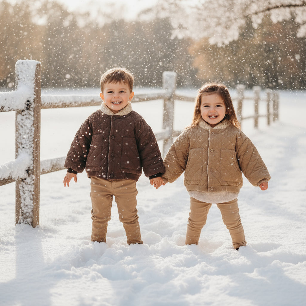 LittleWanderer – Caldo ed elegante – Cappotto trapuntato per bambini