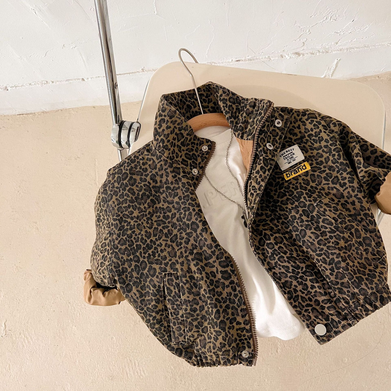 Mini Fashion – Robusto e confortevole – Giacca con stampa leopardata