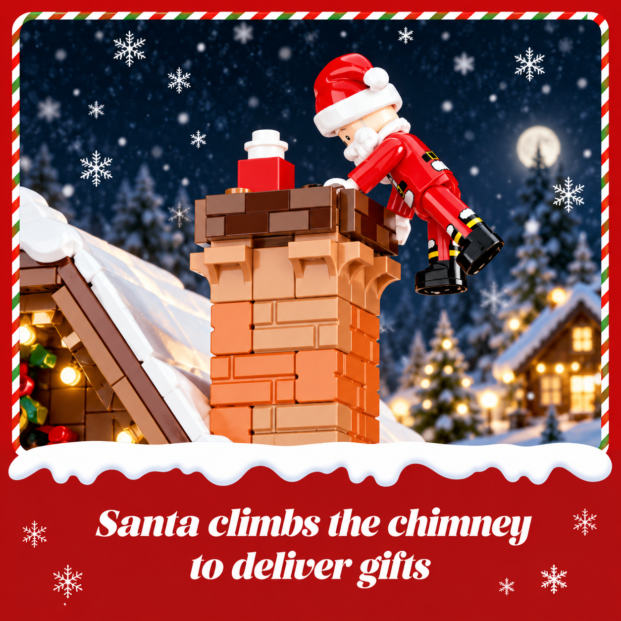 ChristmasHome – Festoso e creativo – Kit di costruzione “Casetta di Natale”