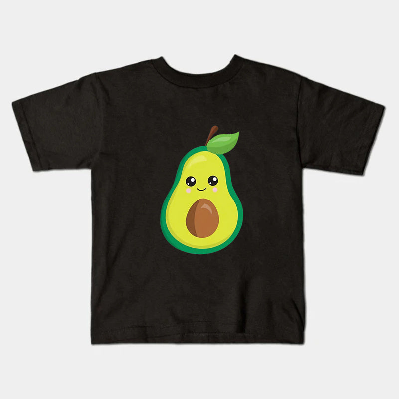 Mini Fashion™ - Abbinamento per tutta la famiglia - T-shirt avocado nera