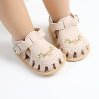 Thumbnail for TinyPetals – Comfort e stile – Sandali per neonati con ricamo floreale