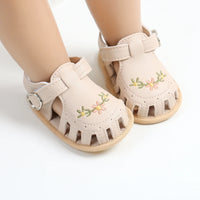 Thumbnail for TinyPetals – Comfort e stile – Sandali per neonati con ricamo floreale