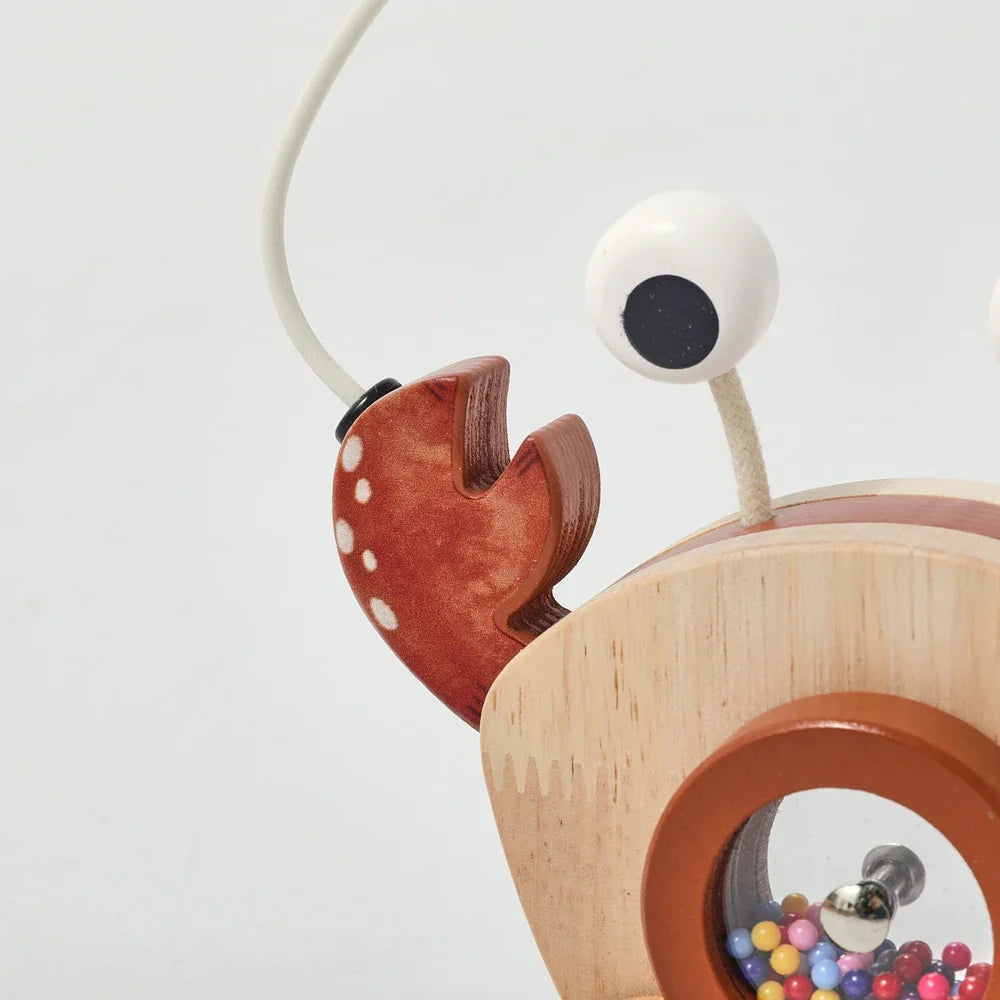 Crab Pull Toy™ – Giocare e imparare – Granchio di legno