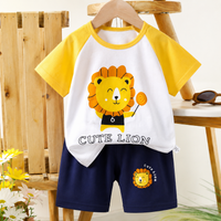 Thumbnail for Mini Fashion™ - Abbigliamento stampa leone - Set estivo da bambino