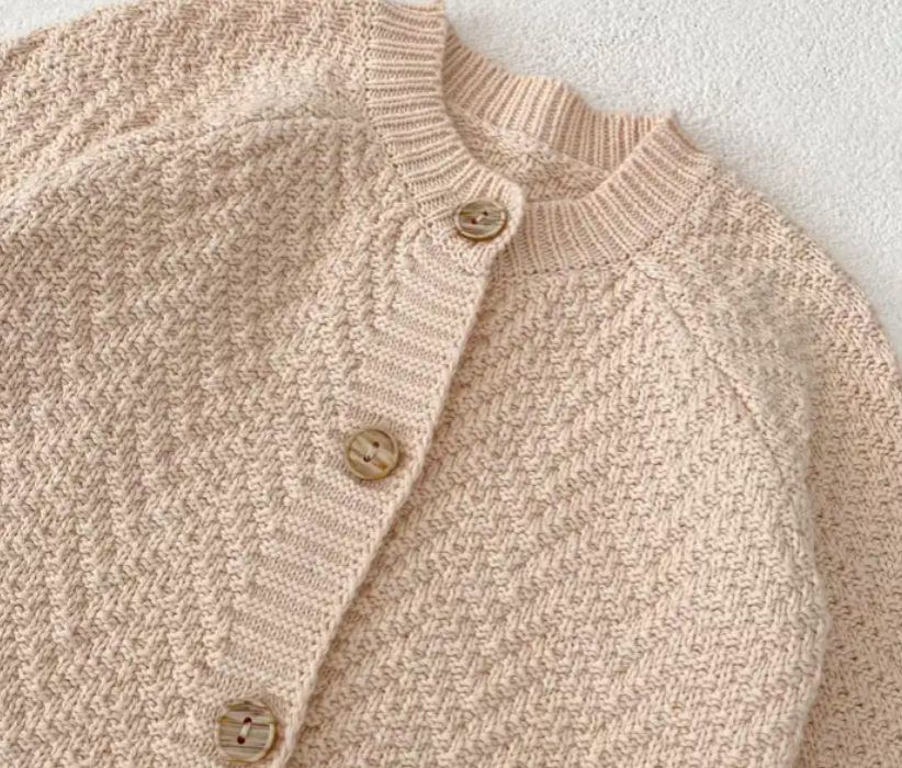 Mini Fashion™ - Tutina beige in maglia per bambino