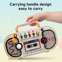 Thumbnail for Wooden Busy Board – Motricità e interazione – Attività con il pannello musicale