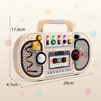 Thumbnail for Wooden Busy Board – Motricità e interazione – Attività con il pannello musicale