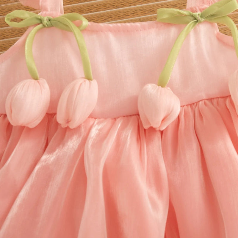 Tulip Mesh Dress – Eleganza e comfort – Abito da bambina