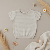Thumbnail for Bella Knit Top & Skirt – Leggero e arioso – Set estivo in maglia per bambini