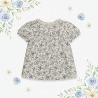 Thumbnail for Vine Print Blouse – Leggera e carina – Camicetta per bambina con maniche a sbuffo